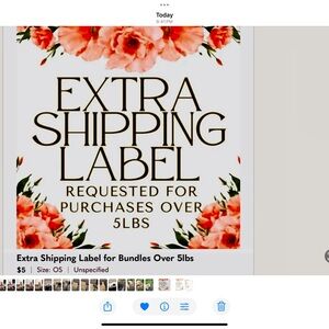 COPY - Floral Extra Shipping Label